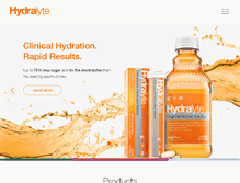 Tablet Screenshot of hydralyte.com